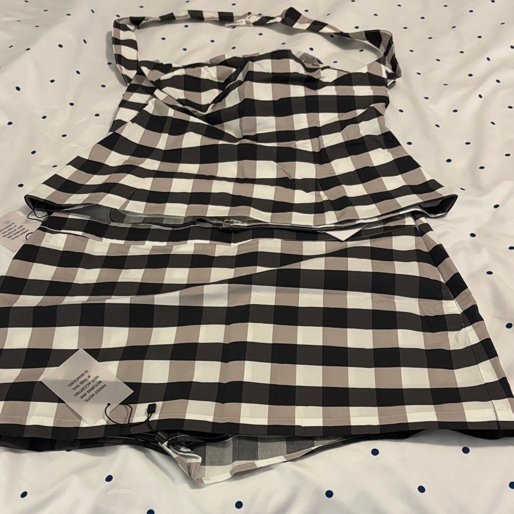 Black & White 2-piece skort & halter/  Lovers and Friends / NWT /Sz L